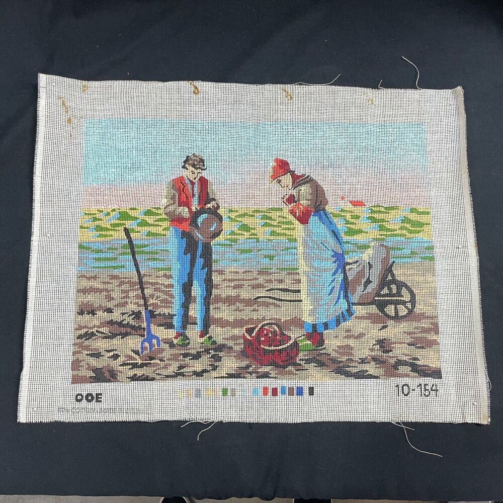 JF Millet Angelus Man Woman Praying NeedlePoint Canvas Tapestry JF 10 154